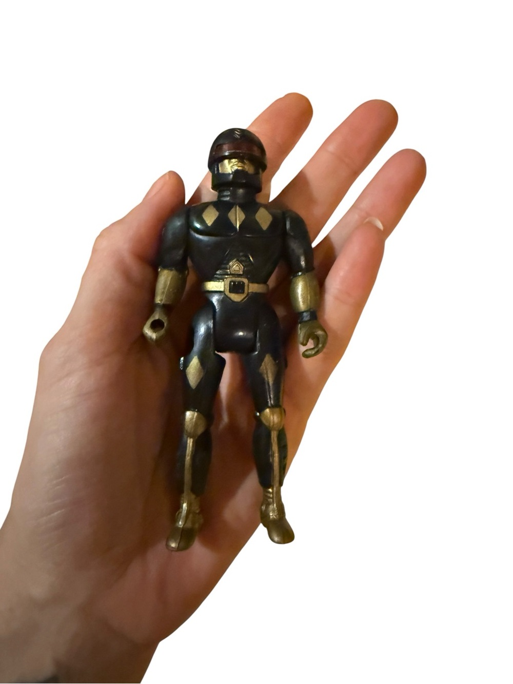 Vintage black power ranger action figure